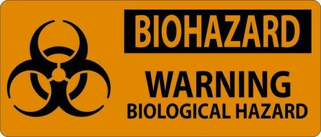 Biogefährdung Zeichen Biogefährdung Vorsicht biologisch Gefahr vektor