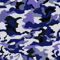 abstrakt Blau und grau Farben tarnen nahtlos Muster. Militär- camo endlos Hintergrund. vektor