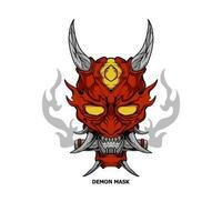 demon mask vektor illustration från japan