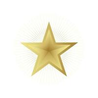 gnistrande guld stjärna vektor bild