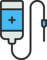 intravenös Symbol Vektor Bild. geeignet zum Handy, Mobiltelefon Apps, Netz Apps und drucken Medien.