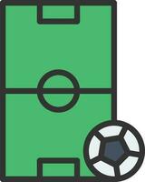 Fußball Symbol Vektor Bild. geeignet zum Handy, Mobiltelefon Apps, Netz Apps und drucken Medien.