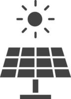 Solar- Panel Symbol Vektor Bild. geeignet zum Handy, Mobiltelefon Apps, Netz Apps und drucken Medien.