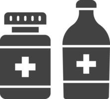 Medikamente Symbol Vektor Bild. geeignet zum Handy, Mobiltelefon Apps, Netz Apps und drucken Medien.