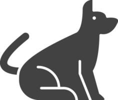 Hund Symbol Vektor Bild. geeignet zum Handy, Mobiltelefon Apps, Netz Apps und drucken Medien.