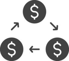 kontanter strömma ikon vektor bild. lämplig för mobil appar, webb appar och skriva ut media.