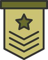 Militär- Symbol Vektor Bild. geeignet zum Handy, Mobiltelefon Apps, Netz Apps und drucken Medien.