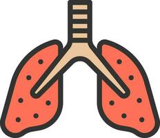 Lunge Symbol Vektor Bild. geeignet zum Handy, Mobiltelefon Apps, Netz Apps und drucken Medien.