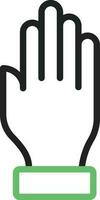 Hand Symbol Vektor Bild. geeignet zum Handy, Mobiltelefon Apps, Netz Apps und drucken Medien.