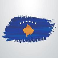 kosovo flaggborste vektor