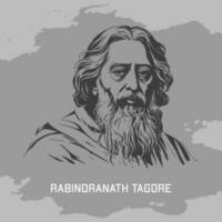 22 hon srabon, rabindranath tagore, srabon rabindranath vektor