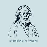 22 hon srabon, rabindranath tagore, srabon rabindranath vektor