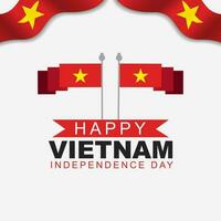 glücklich Vietnam Unabhängigkeit Tag September 2 .. Feier Vektor Design Illustration. Vorlage zum Poster, Banner, Gruß Karte
