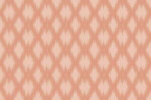 ethnisch Ikat Stoff Muster geometrisch Stil. Ikat Stickerei ethnisch orientalisch Muster Rose Gold Rosa Gold Hintergrund. abstrakt, Vektor, Illustration. Textur, Kleidung, Rahmen, Dekoration, Motiv Valentinstag. vektor