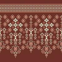 etnisk ikat tyg mönster geometrisk stil.afrikansk ikat broderi etnisk orientalisk mönster brun bakgrund. abstrakt, vektor, illustration.textur, kläder, ram, dekoration, matta, motiv. vektor