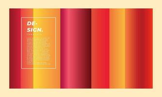 bunt warm Farbe Gradient Hintergrund Vorlage Kopieren Raum. zeitgenössisch Hintergrund Design zum Landung Buchseite, Poster, Banner, Zeitschrift, Abdeckung, Flugblatt, oder Flyer. vektor