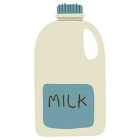 Milch Single süß auf ein Weiß Hintergrund Vektor Illustration