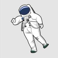 süß Astronaut Illustration Designs mit viele Stile im äußere Raum vektor