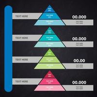 Infografik-Dreieck für Unternehmen vektor
