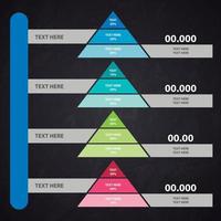 infografisk triangel för företag vektor