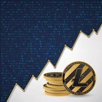 Litecoin digitale Kryptowährung vektor