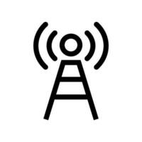 Pop Radio Turm Symbol. Kommunikation Turm. Vektor. vektor