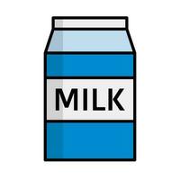 platt design mjölk ikon. mjölk kartong. vektor. vektor