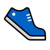 Blau Schuh Symbol. Sneaker. Vektor. vektor