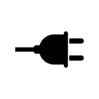 elektrisch Auslauf Silhouette Symbol. Stecker und Adapter Symbol. Vektor. vektor