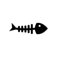 fiskben ikon vektor symbol design illustration