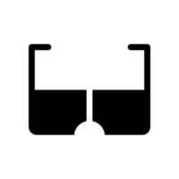 Brille Symbol Vektor Symbol Design Illustration