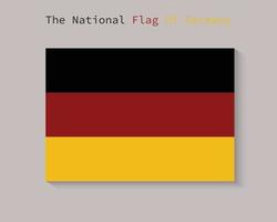 die nationalflagge von deutschland vektor