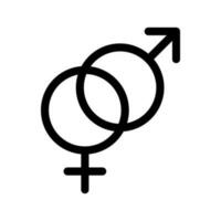 Geschlecht Flüssigkeit Symbol Vektor Symbol Design Illustration