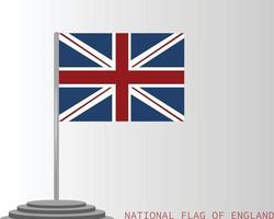 den nationella flaggan för englands vektordesign vektor