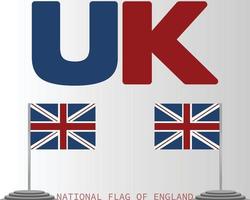 die nationalflagge von england vektor design