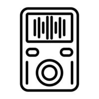 MP3-Player-Vektorsymbol vektor