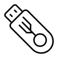 Vektorsymbol für USB-Flash-Laufwerk vektor