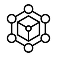 Blockchain-Vektorsymbol vektor