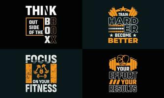 Beste Typografie t Hemd Design zum Fitnessstudio und Fitness Inspiration und Motivation vektor