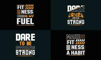 bäst typografi t skjorta design för Gym och kondition inspiration och motivering vektor