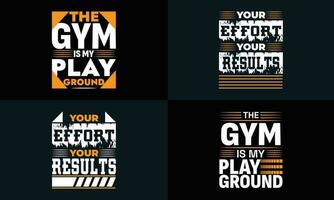 Beste Typografie t Hemd Design zum Fitnessstudio und Fitness Inspiration und Motivation vektor