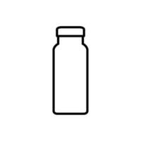 Flasche Vektor Symbol. Thermosflasche Illustration unterzeichnen. Flasche Symbol oder Logo.