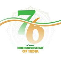 Indien oberoende dag vektor mall