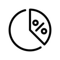Kuchen Diagramm Symbol Vektor Symbol Design Illustration