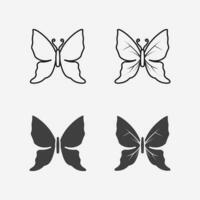 Schönheit Schmetterling Icon Design vektor