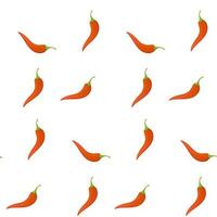 chili peppar mönster sömlös mat grönsak. mexikansk vektor