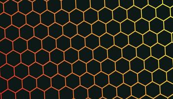 hexagonal abstrakt metall bakgrund med ljus. geometrisk modern bakgrund med enkel hexagonal element. bakgrund av hexagoner mönster. vektor