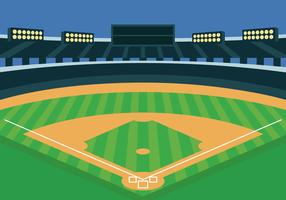 Baseball-Park-Vektor-Illustration vektor