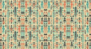 nahtlos Batik Muster, nahtlos Stammes- Batik Muster und nahtlos Motiv Muster ähneln ethnisch Boho, Azteken und Ikat Stile.entworfen zum verwenden im Satin, Tapete, Stoff, Vorhang, Teppich, Batik Stickerei vektor