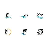 Orca-Wal-Logo vektor